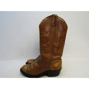 Double H Womens Sz 6 B Brown Leather Insulated Cowboy Boots
